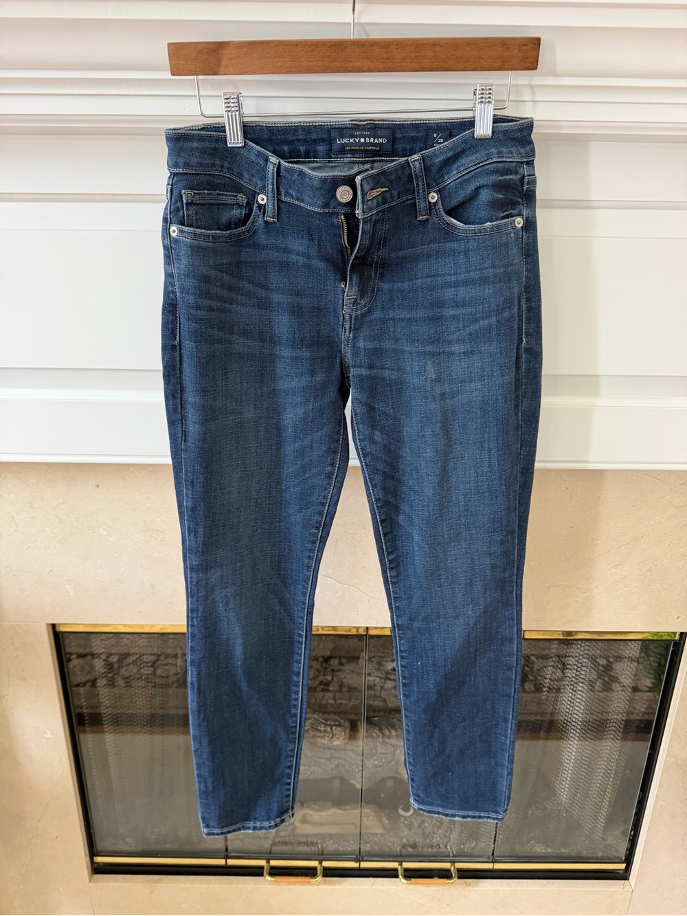 Lucky Brand Women's Dark Blue Skinny Jeans